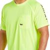 imageAriat Mens Rebar Heat Fighter TShirtLime
