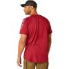 imageAriat Mens Rebar Heat Fighter TShirtTibetan RedInfinity Heather