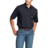 imageAriat Mens Rebar Short Sleeve Made Tough Work Shirt khaki XXL R