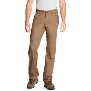 imageARIAT Mens Rebar M4 Relaxed Durastretch Canvas Utility Boot Cut PantField Khaki