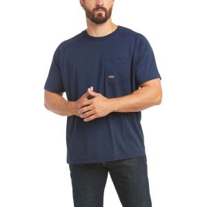 imageAriat Mens Rebar Heat Fighter TShirtNavy