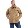 imageAriat Mens Rebar DuraStretch Utility Softshell Shirt JacketField Khaki