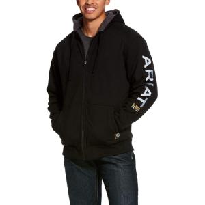 imageARIAT Mens Rebar Allweather Full Zip HoodieBlack