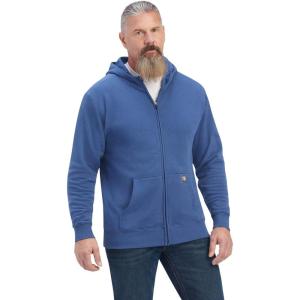 imageAriat Male Rebar Workman Reflective Flag Full Zip Hoodie True Navy Large