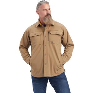 imageAriat Mens Rebar DuraStretch Utility Softshell Shirt JacketField Khaki