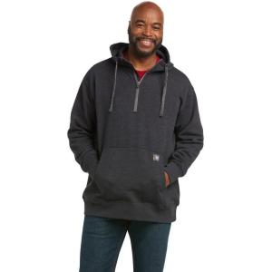 imageARIAT Mens Rebar Workman 14 Zip HoodiePlum Perfect