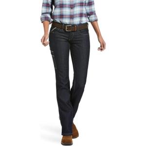 imageARIAT Womens Rebar Durastretch Raven Straight Leg JeanRinse