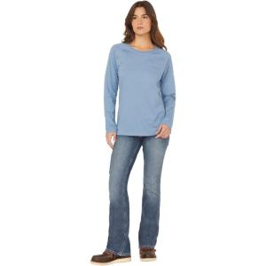 imageARIAT Womens Rebar Mid Rise Durastretch Raven Work Bootcut Jeanss Blue 30 REG