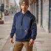 imageARIAT Mens Rebar Workman Duracanvas HoodieNavy Heather Navy