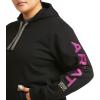 imageARIAT Womens Rebar Graphic HoodieBlackPurple