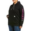 imageARIAT Womens Rebar Graphic HoodieBlackPurple