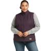 imageARIAT Womens Rebar Stretch Canvas Softshell VestPlum Perfect