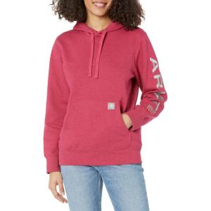 imageARIAT Womens Rebar Graphic HoodieCherries Julibee Heather Key