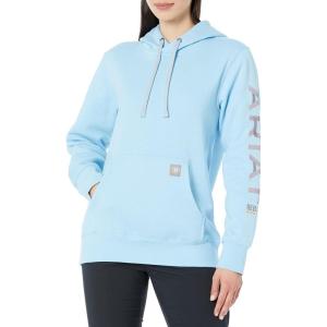 imageARIAT Womens Rebar Graphic HoodieDutch Canal Heather Dusk
