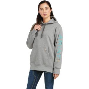imageARIAT Womens Rebar Graphic HoodieHeather Grey