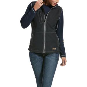 imageARIAT Womens Rebar Stretch Canvas Softshell VestBlack