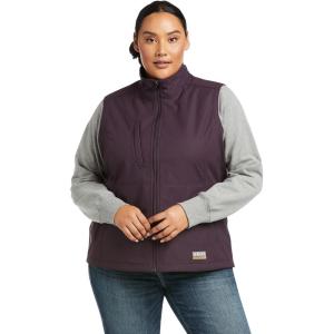 imageARIAT Womens Rebar Stretch Canvas Softshell VestPlum Perfect