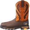 imageAriat Mens Intrepid Venttek Composite Toe Work BootBruin BrownSassy Orange