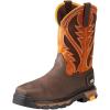 imageAriat Mens Intrepid Venttek Composite Toe Work BootBruin BrownSassy Orange