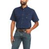 imageAriat Mens Rebar Washed Twill Work ShirtField Khaki