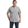 imageAriat Mens Rebar Washed Twill Work ShirtSilver Fox