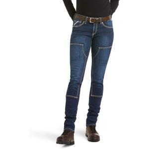imageARIAT Womens Rebar Durastretch Riveter Double Front Straight JeanCamden Wash