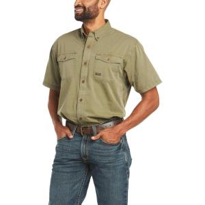 imageAriat Mens Rebar Washed Twill Work ShirtSage