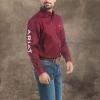 imageARIAT Mens Ariat Black Team Logo Classic FitBurgundyWhite