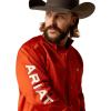 imageARIAT Mens Ariat Black Team Logo Classic FitDark OrangeWhite