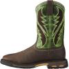 imageAriat Mens WorkHog Wide Square Toe VentTEK Composite Toe Work BootBruin BrownGrass Green