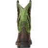 imageAriat Mens WorkHog Wide Square Toe VentTEK Composite Toe Work BootBruin BrownGrass Green