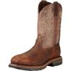 imageAriat Mens WorkHog Wide Square Toe Waterproof Composite Toe Work BootBrown Croco Print