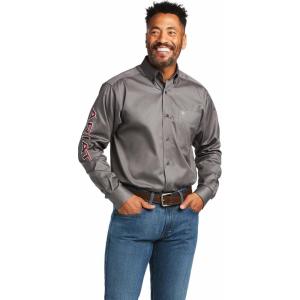 imageARIAT Mens Ariat Black Team Logo Classic FitGreySerape Red