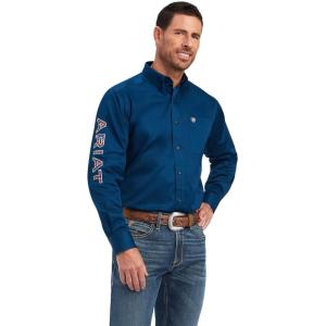 imageARIAT Mens Ariat Black Team Logo Classic FitPoseidonSerape