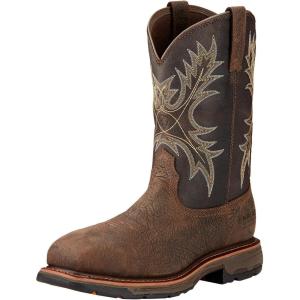imageAriat Mens WorkHog Wide Square Toe Waterproof Composite Toe Work BootBrown