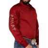 imageARIAT Mens Team Logo Twill Fitted ShirtCranberry Crimson