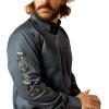 imageARIAT Mens Team Logo Twill Fitted ShirtDark Gray