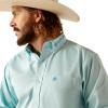 imageARIAT Mens Team Logo Twill Fitted ShirtLight Aqua