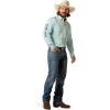 imageARIAT Mens Team Logo Twill Fitted ShirtLight Aqua
