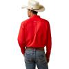 imageARIAT Mens Team Logo Twill Fitted ShirtPoppy Red