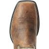 imageAriat Mens Amos Western BootHand Stained RedbrownBlack