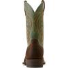 imageAriat Mens Amos Western BootSurf GreenRockweed Brown