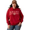 imageAriat Womens Real Beef Cow HoodieRio Red