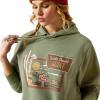 imageAriat Womens Real Beef Cow HoodieSea Spray