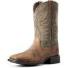 imageAriat Mens Amos Western BootSorrel CrunchArmy Green