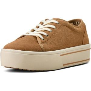 imageARIAT Womens Skylar Floral Embossed Lace Up Sneakers Shoes Casual  BrownDark Tan Suede