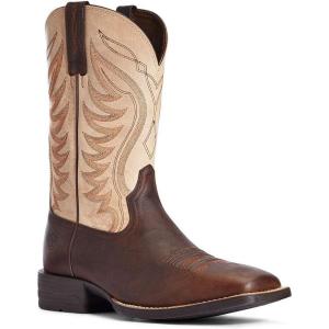 imageAriat Mens Amos Western BootBarley BrownTracker Tan