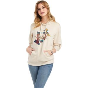 imageAriat Womens Real Beef Cow HoodieBeigeKhaki