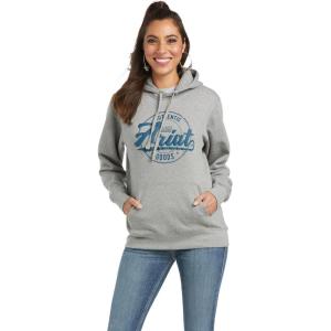 imageAriat Womens Real Beef Cow HoodieHeather Grey