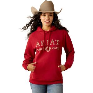 imageAriat Womens Real Beef Cow HoodieRio Red